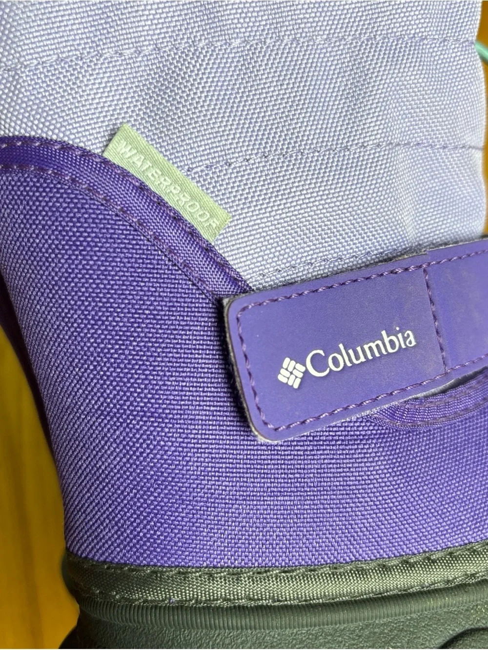 Columbia Snow Boots toddler Child Sz 8 Girls Purple Powderbug Plus 11 Waterproof